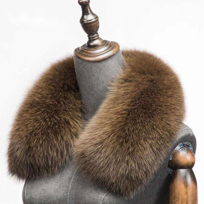 Winter Clothing Matching - Зимний шарф из натурального лисьего меха