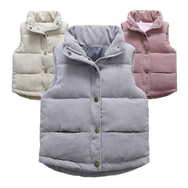 Winter Clothing For Kids - Детский вельветовый жилет для мальчиков и