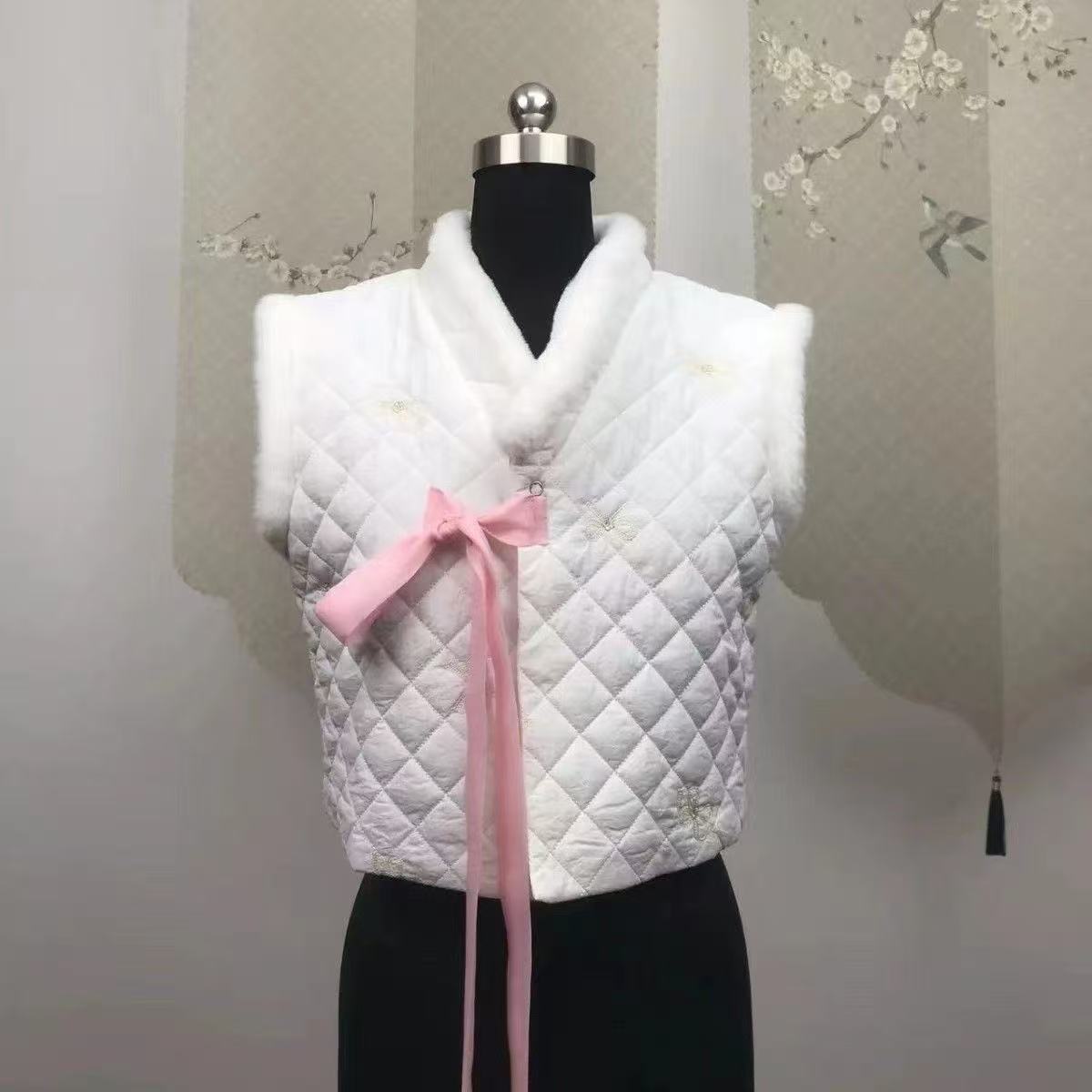 Winter Clothing Looks - Зимний жилет ханбок, женская традиционная корейская