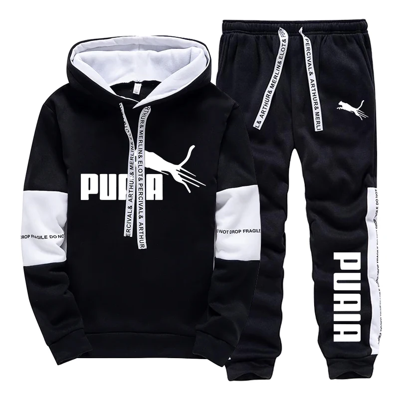 Winter Wear Clothes - Осенне-зимний повседневный спортивный костюм для мужчин/худи/брюки,