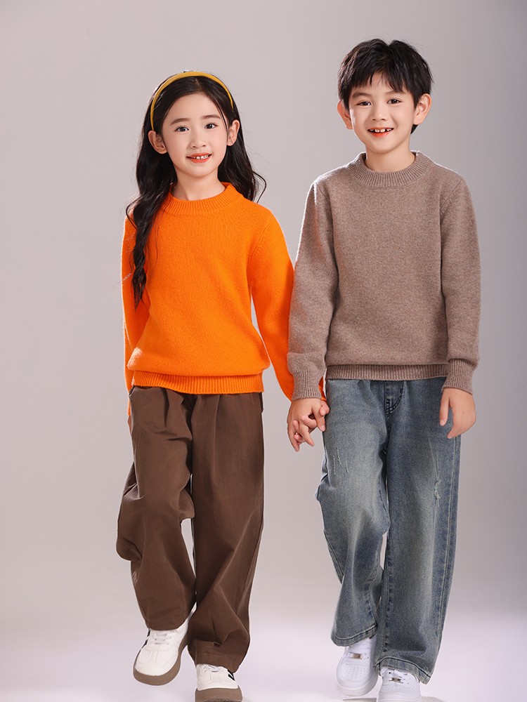 Winter Clothing For Kids - Детский шерстяной свитер, пуловер, осень-зима, базовый