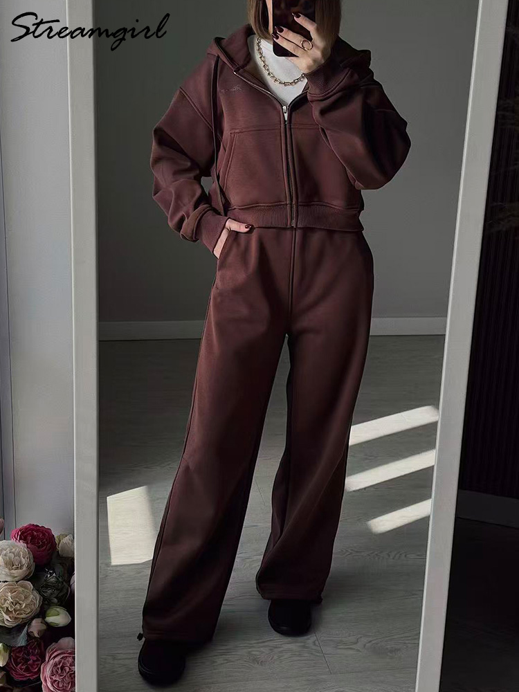 Зимний комплект флисовых брюк, – обзор и цена Fleece Hoodie Lined