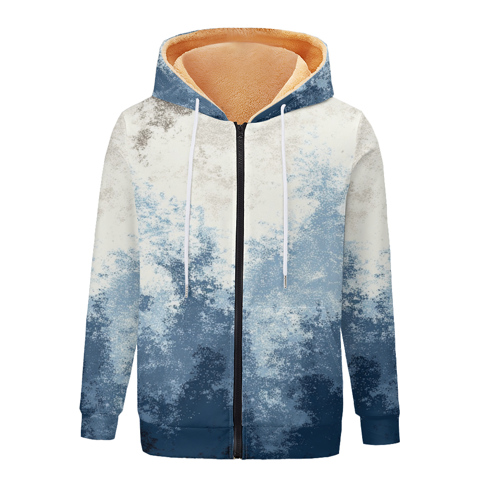 Женская куртка с акварельным г – обзор и цена Fleece Hoodie Lined